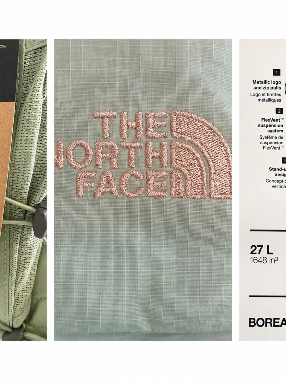 The North Face Women’s Borealis Luxe Backpack Misty Sage 27L NWT